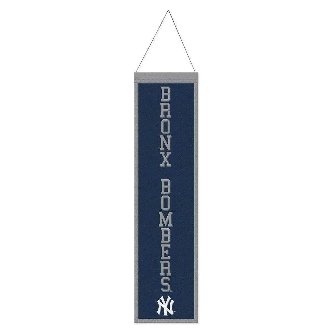 New York Yankees Wool Banner 8x32 Heritage Slogan Design - ToylandEU™