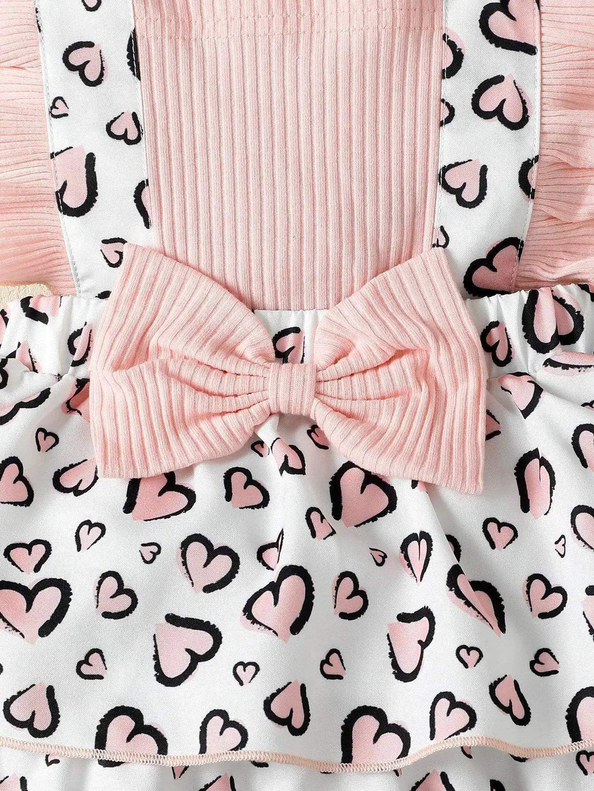 Newborn Baby Girl Dress Flutter Sleeves Print Cotton - ToylandEU™