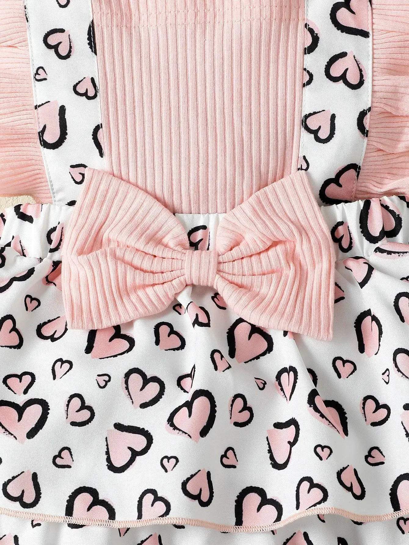 Newborn Baby Girl Dress With Flutter Sleeves Print - ToylandEU
