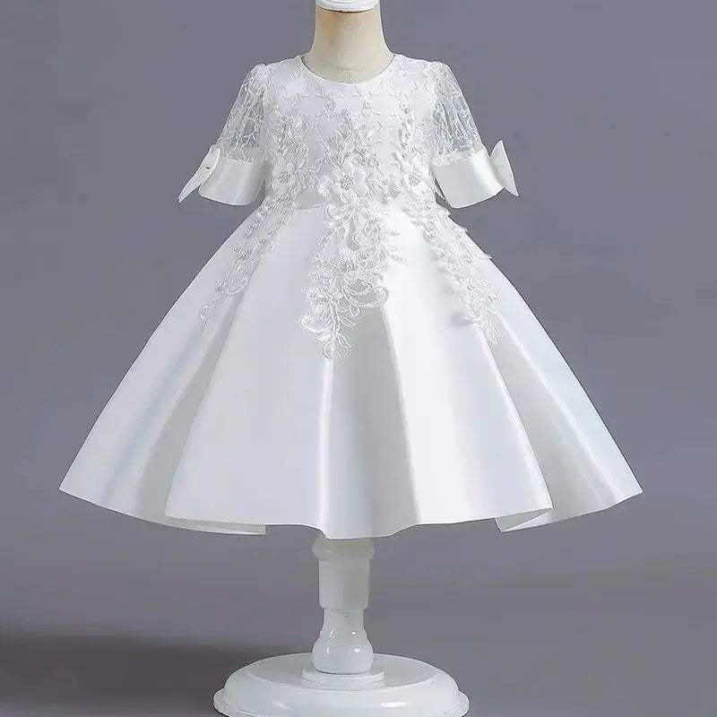 Newborn Baby Pink Lace Dress For Special Occasions - ToylandEU