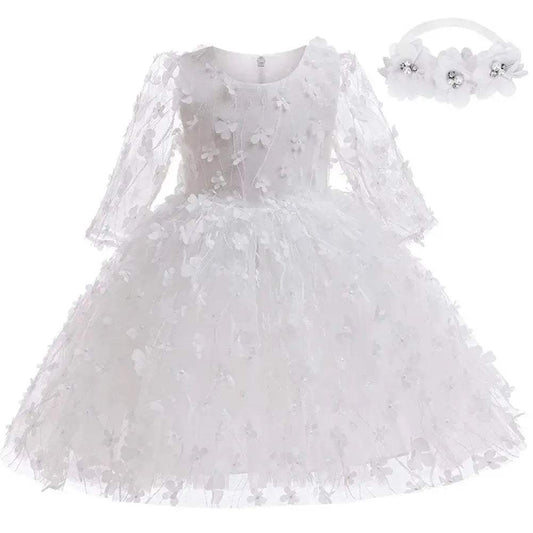 Newborn Baptism Dress Soft Cotton Lace For Baby Girls - ToylandEU™