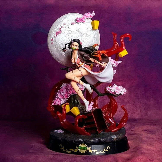 Nezuko Kamado Figure, LED Demon Slayer Kimetsu No Yaiba Figurines 12 in