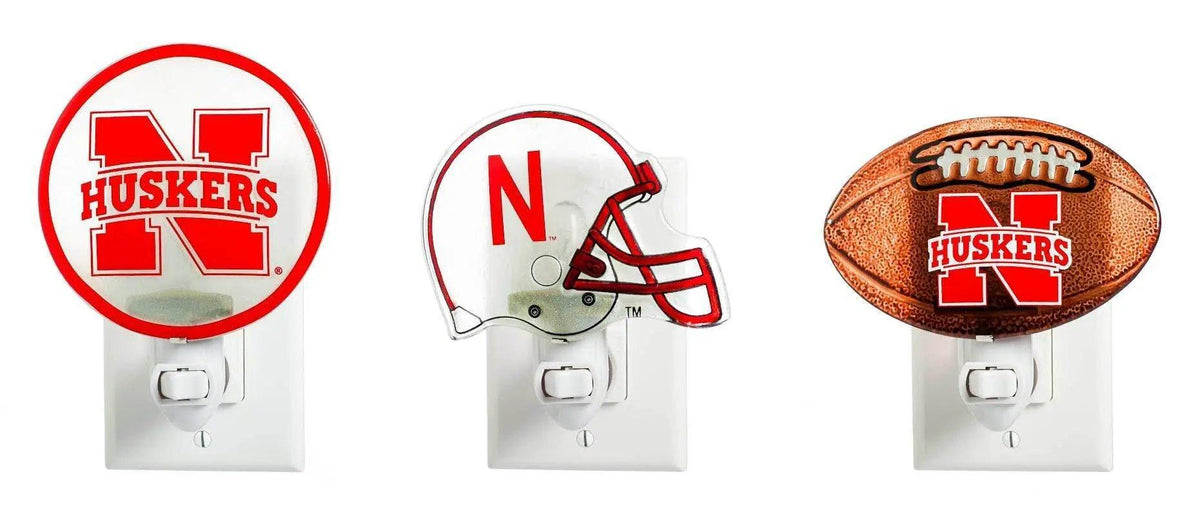 Nebraska Cornhuskers Glass Night Light 3 Assorted Pieces - ToylandEU™