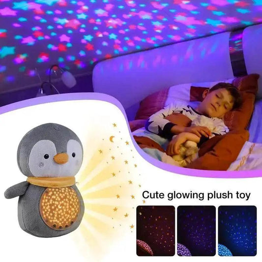 Plush Star Projector Bear: Soothing LED Night Light for Kids - ToylandEU™