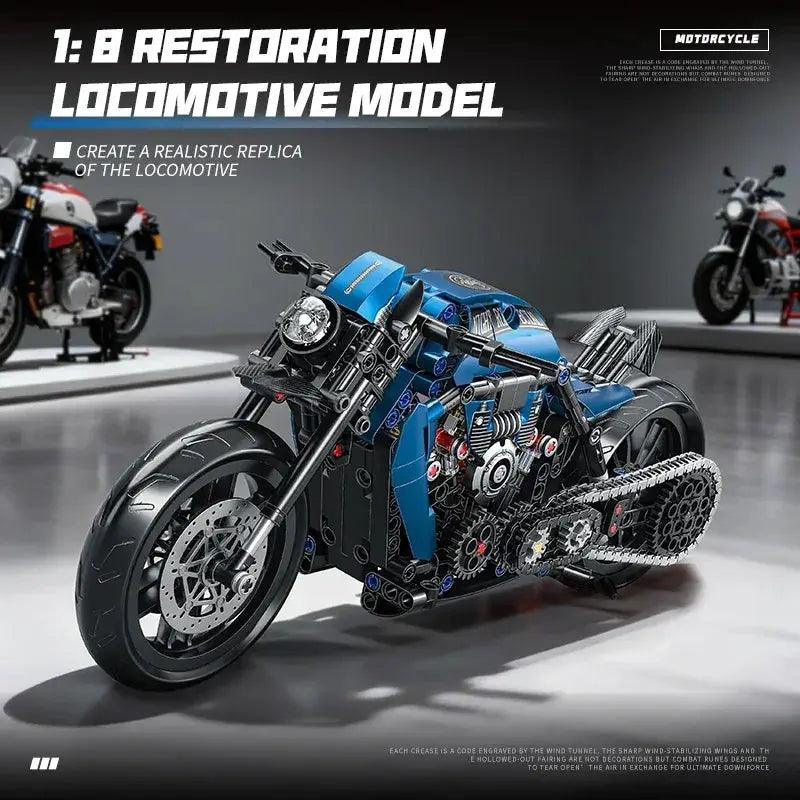 Night Racer Motorcycle Building Blocks Set For Kids STEM Toy - ToylandEU™