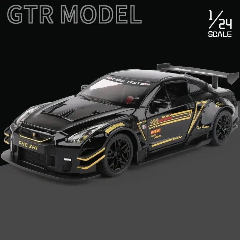 Nissan GTR Diecast Model 1 To 24 With Sound Lights - ToylandEU™