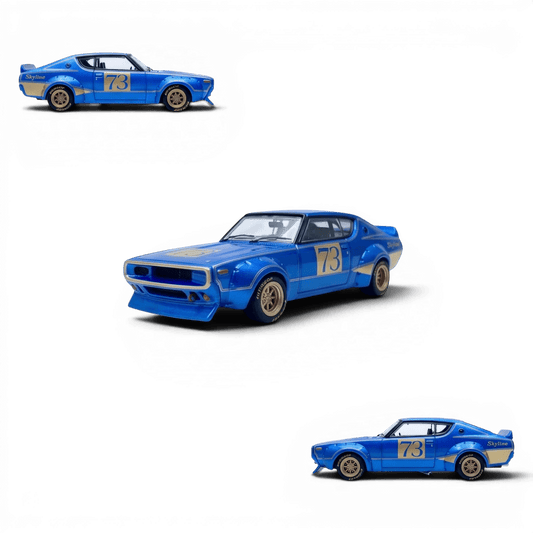 Nissan Skyline 2000 GTR Diecast 1 64 Scale Racing Blue