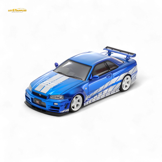 Nissan Skyline GTR R34 Diecast Z Tune Blue Limited Edition