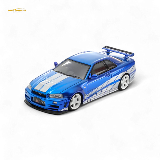 Nissan Skyline GTR R34 Diecast Z Tune Blue Limited Edition - ToylandEU