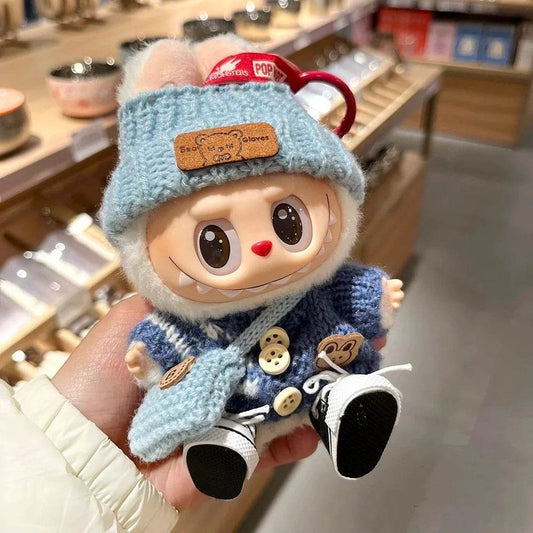 No Shoes for 17 cm Labubu Clothes Pendant Bear Outfit Accessories - ToylandEU