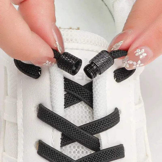 No Tie Elastic Shoelaces Sneakers Flat Stretch Laces - ToylandEU™