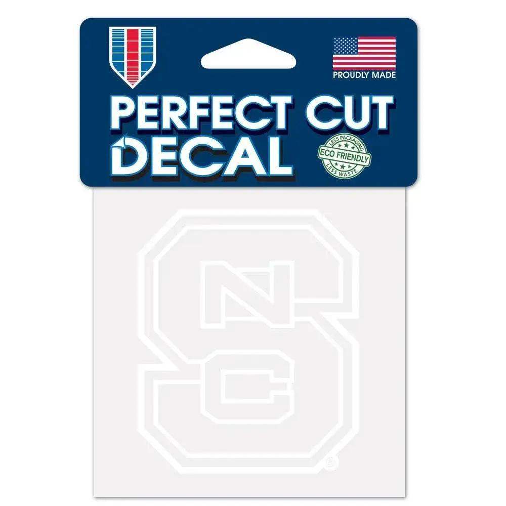 North Carolina State Wolfpack Decal 4x4 White Perfect Cut - ToylandEU™