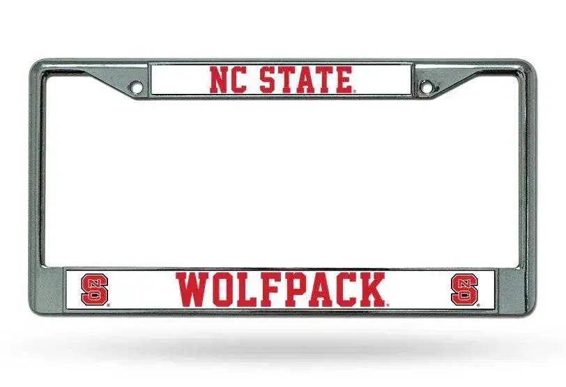 North Carolina State Wolfpack License Plate Frame Chrome - ToylandEU™