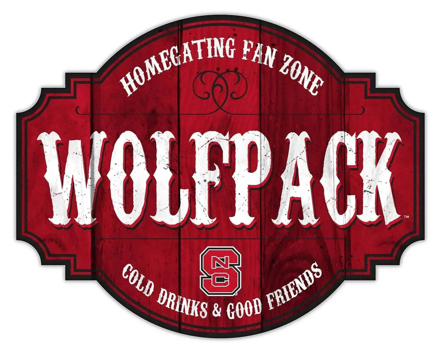North Carolina State Wolfpack Wood Sign 12 Inch Tavern - ToylandEU™
