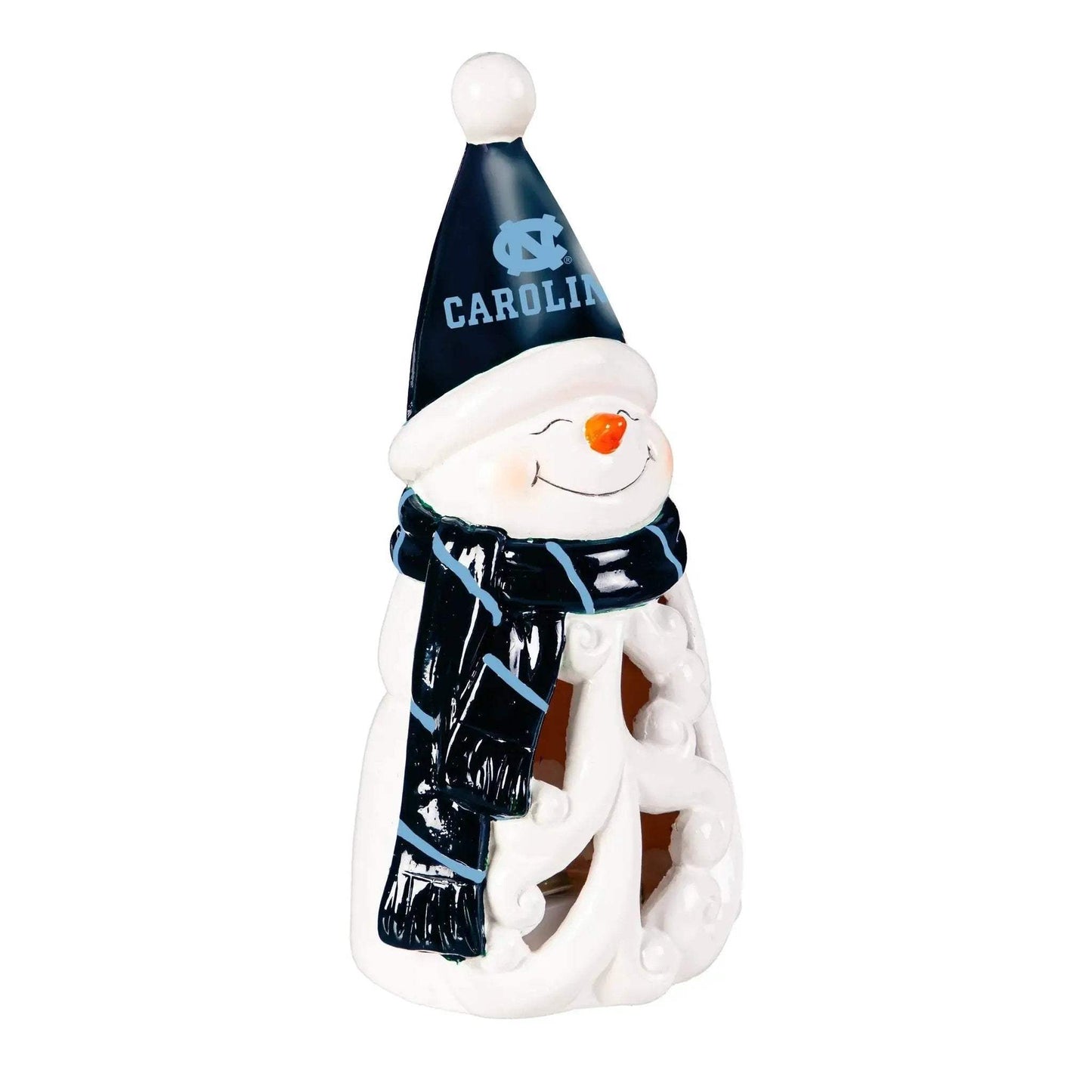 North Carolina Tar Heels 8 Inch LED Snowman Statue Decor - ToylandEU™
