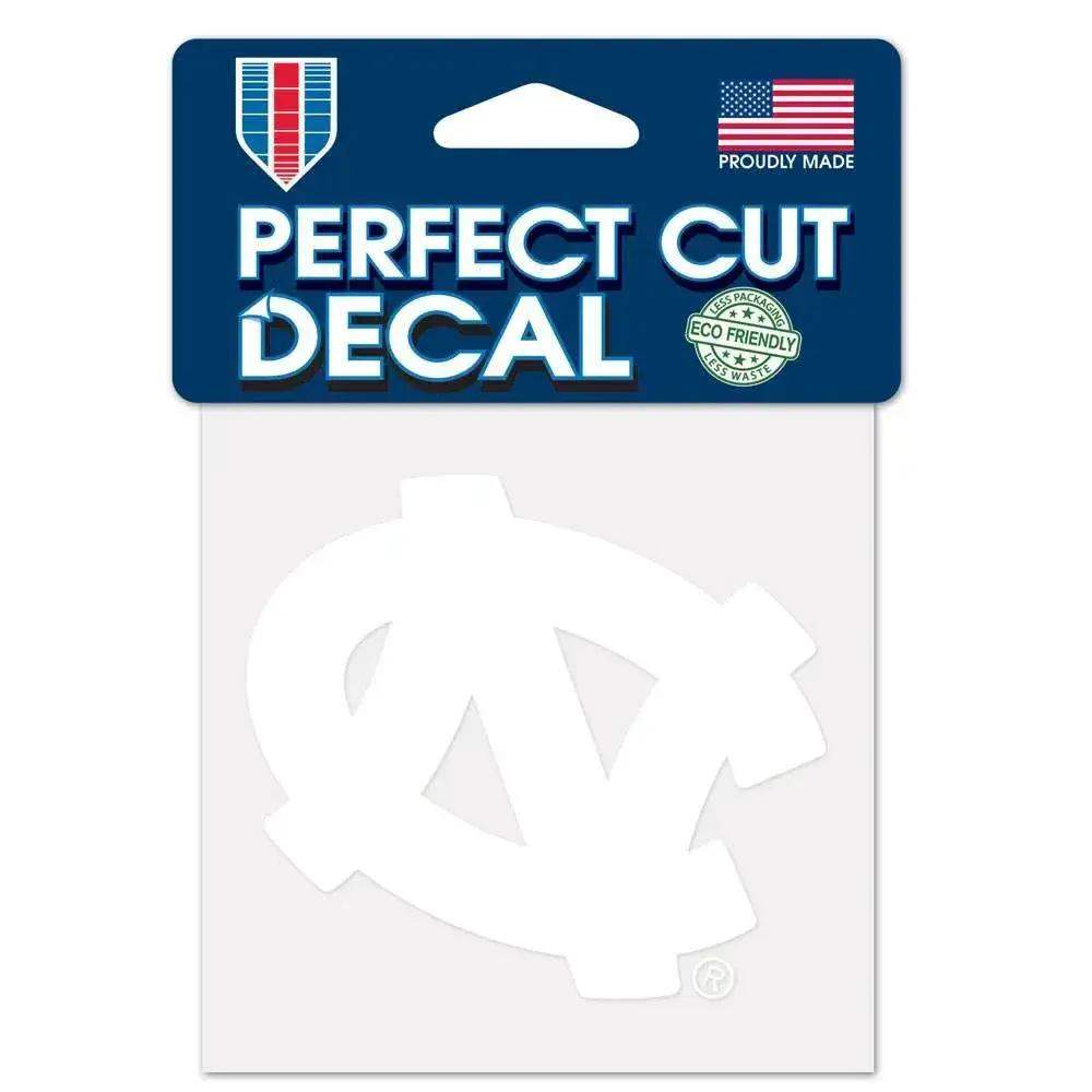 North Carolina Tar Heels Decal 4x4 White Perfect Cut - ToylandEU
