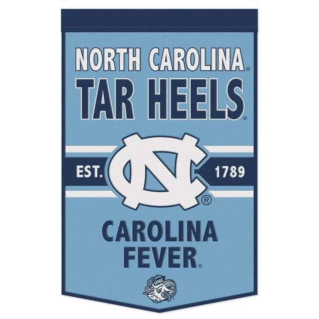North Carolina Tar Heels Wool Banner 24x38 Dynasty Slogan - ToylandEU™