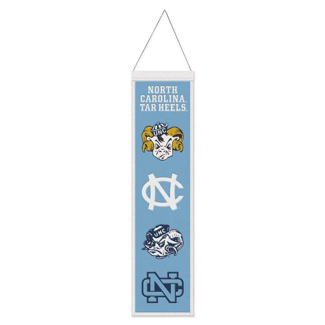 North Carolina Tar Heels Wool Banner 8x32 Embroidered - ToylandEU™
