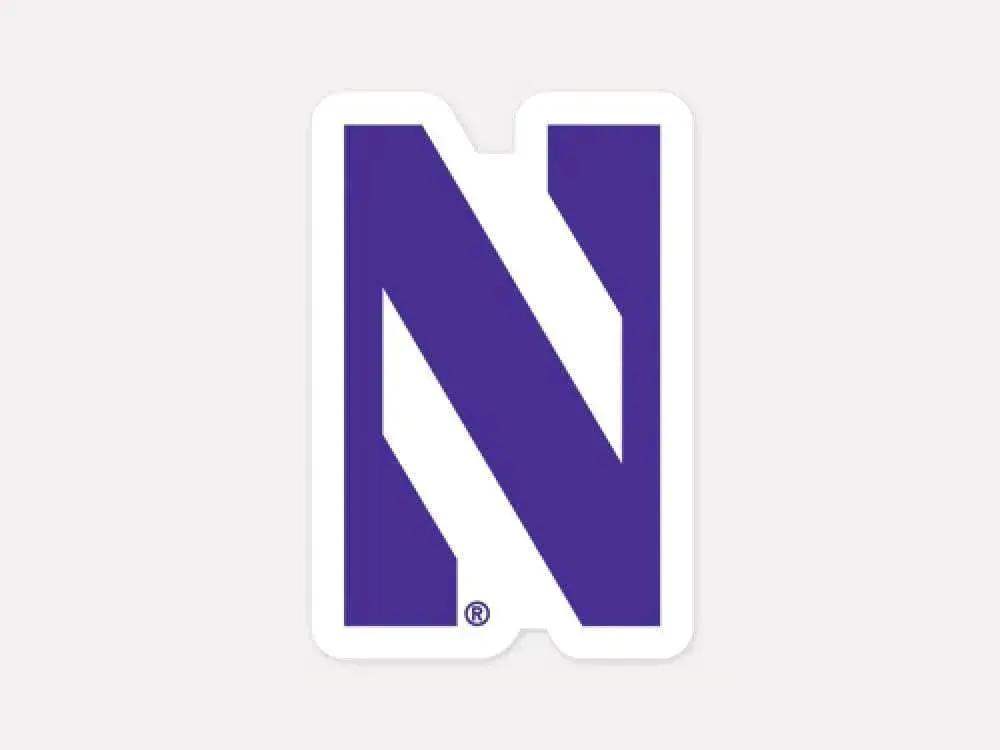Northwestern Wildcats Decal 4x4 Perfect Cut Color Sticker - ToylandEU™