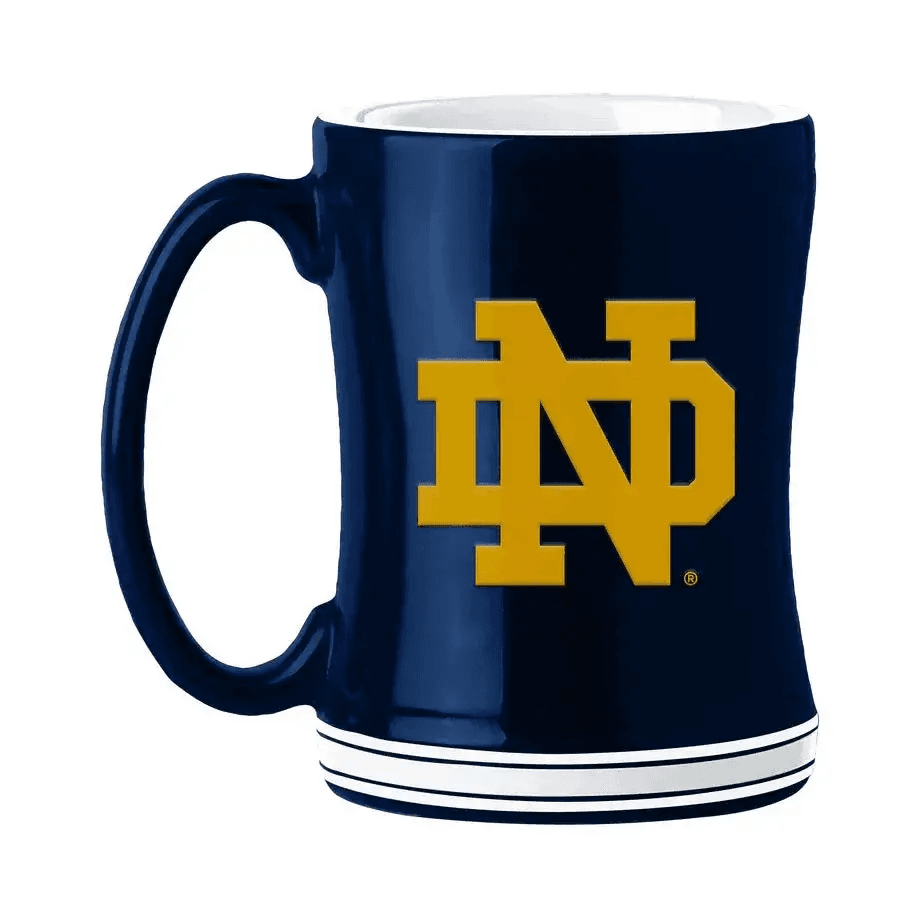 Notre Dame Fighting Irish 14oz Sculpted Relief Coffee Mug - ToylandEU™