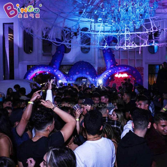 Novel 8x2x5 Meters Giant Inflatable DJ Octopus Booth Balloon - ToylandEU