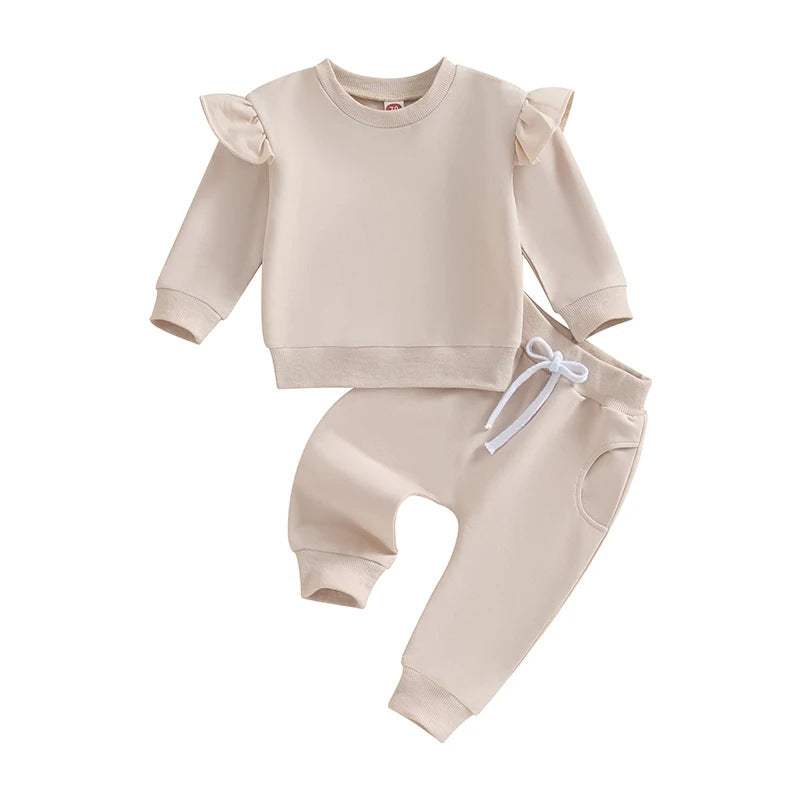 Boys' Autumn And Winter Solid Long-Sleeve Sweater Set | Parent-Child
