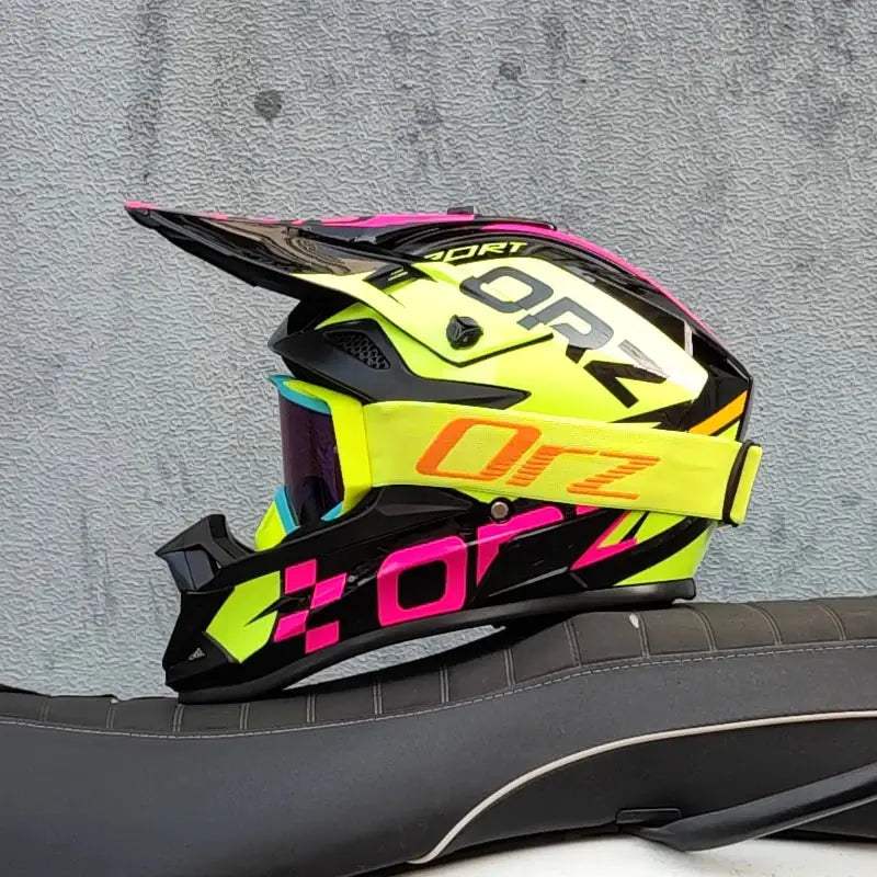 ORZ Kids Motocross Helmet Off Road Full Face DOT Approved - ToylandEU