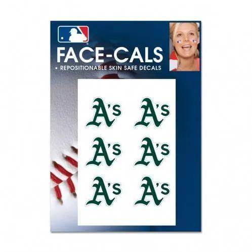 Oakland Athletics Tattoo Face Decals Waterless Skin Safe - ToylandEU™