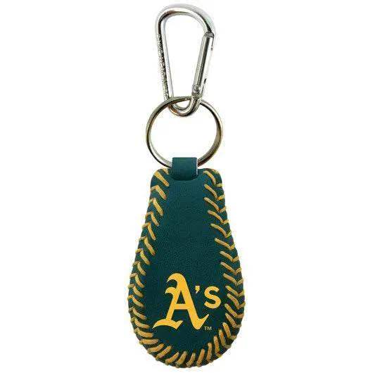 Oakland Athletics Team Color Baseball Keychain Gamewear - ToylandEU™