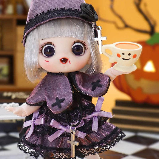 Ob11 Bjd Doll For Girl 14cm Halloween Collectible Dress - ToylandEU