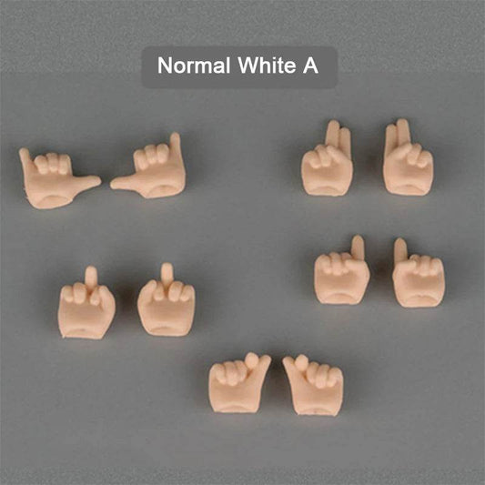 Ob11 Doll Hand Set - Love & Victory Gesture Replacement Accessories - ToylandEU