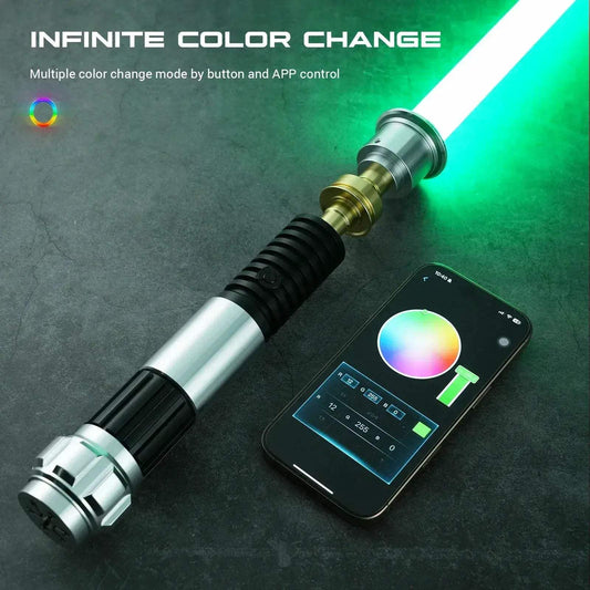 Obi Wan Inspired Lightsaber Smooth Swing Motion Metal - ToylandEU™