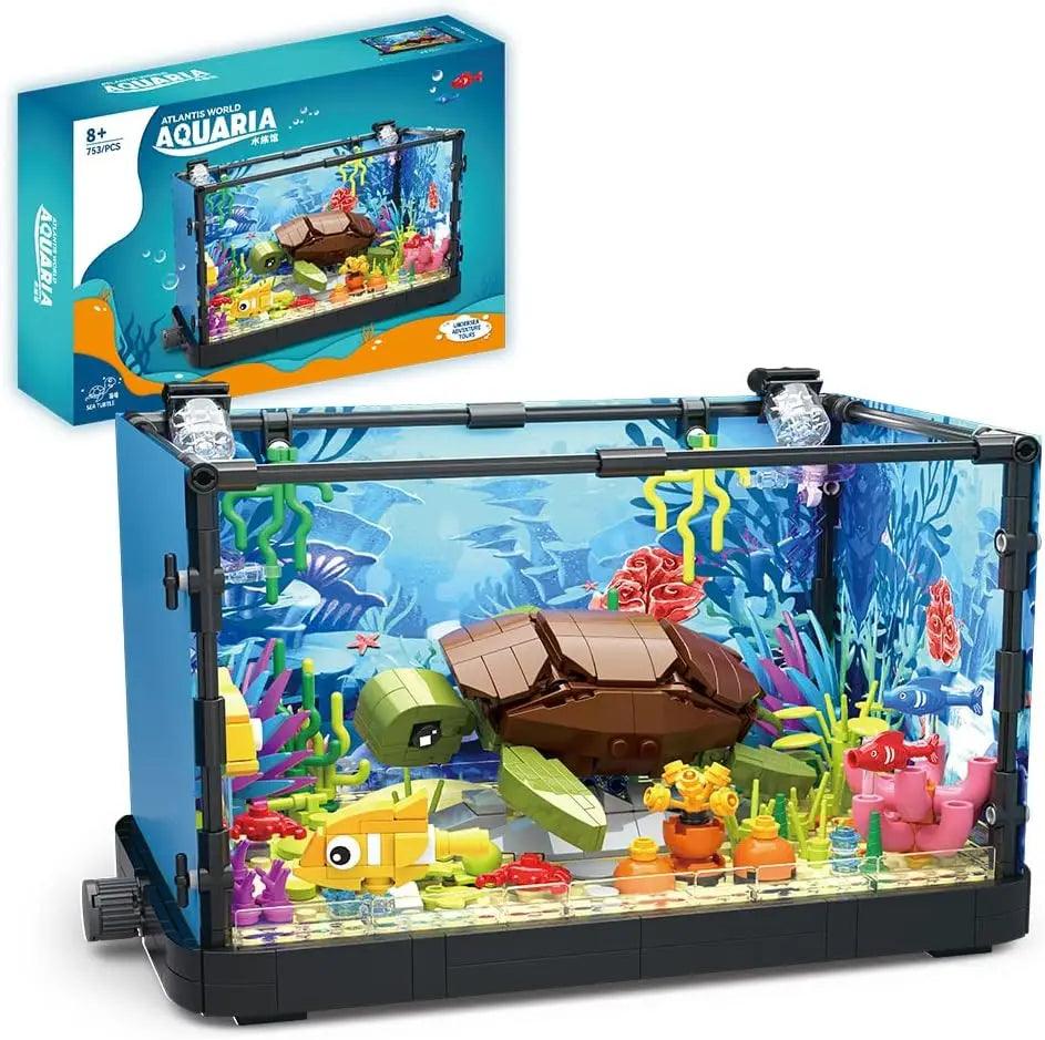 Ocean Aquarium Blocks | Turtle Included | Toylandeu™