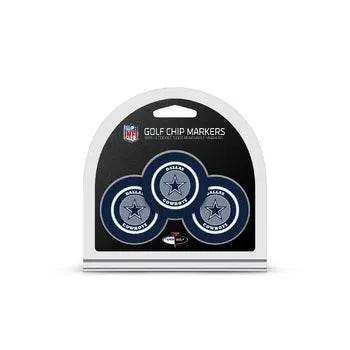 Official Dallas Cowboys Golf Chip With Marker Three Pack - ToylandEU™
