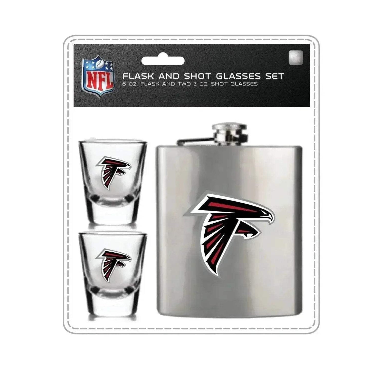 Officially Licensed Atlanta Falcons Flask And Shot Glass Set - ToylandEU™
