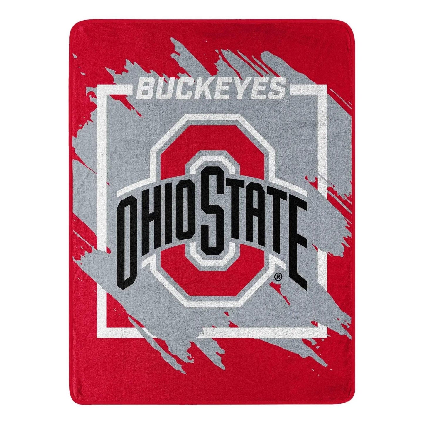 Ohio State Buckeyes Micro Raschel Blanket 46x60 Dimensional - ToylandEU™