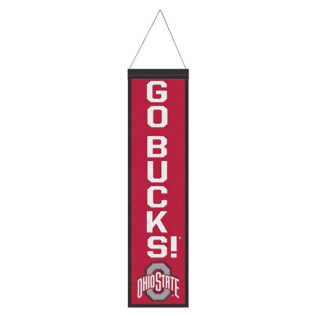 Ohio State Buckeyes Wool Banner 8x32 Heritage Slogan - ToylandEU™