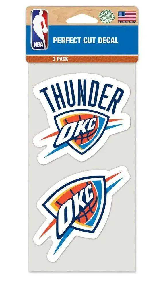 Oklahoma City Thunder Die Cut Decals Set Of 2 Wincraft - ToylandEU™