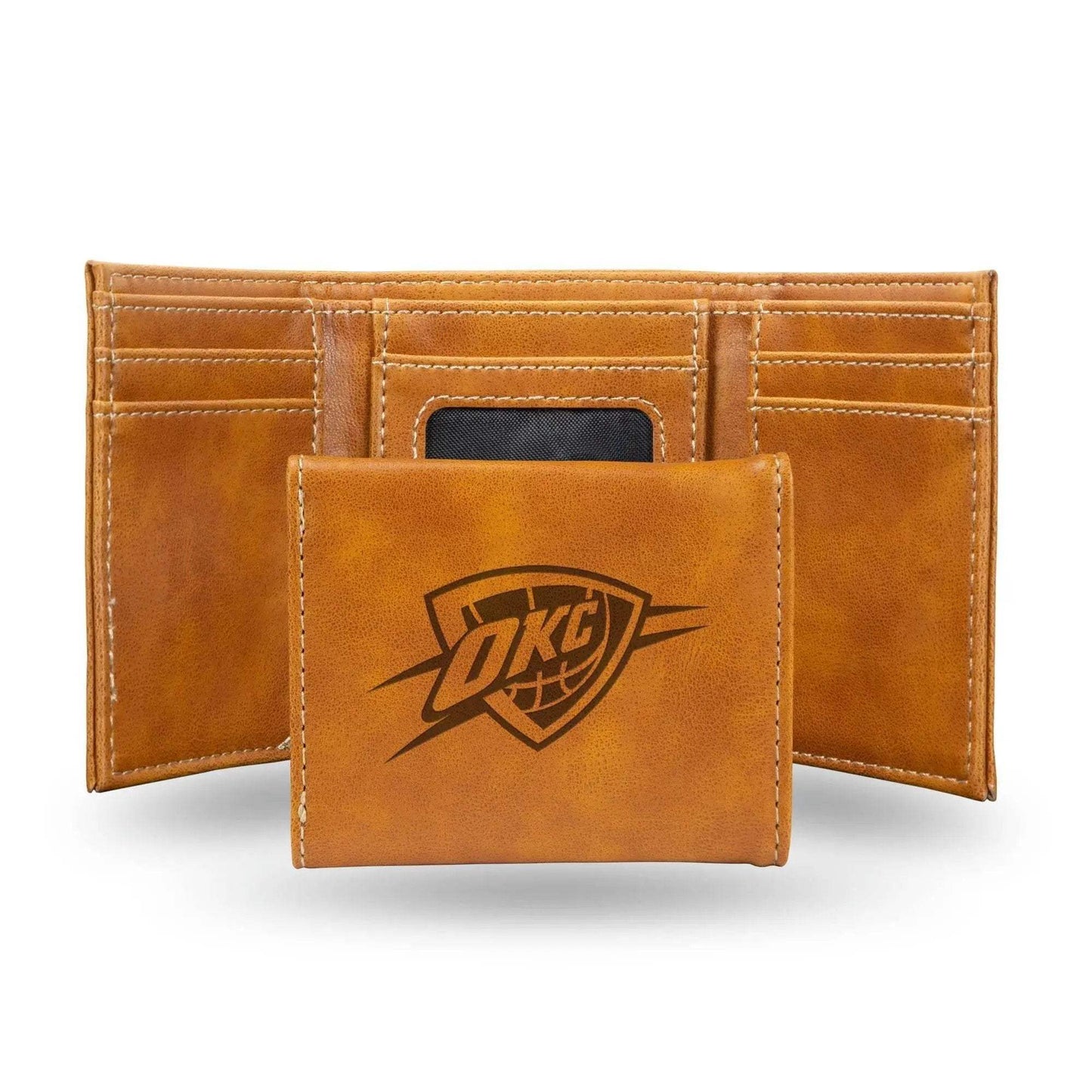 Oklahoma City Thunder Trifold Wallet Laser Engraved Gift - ToylandEU™