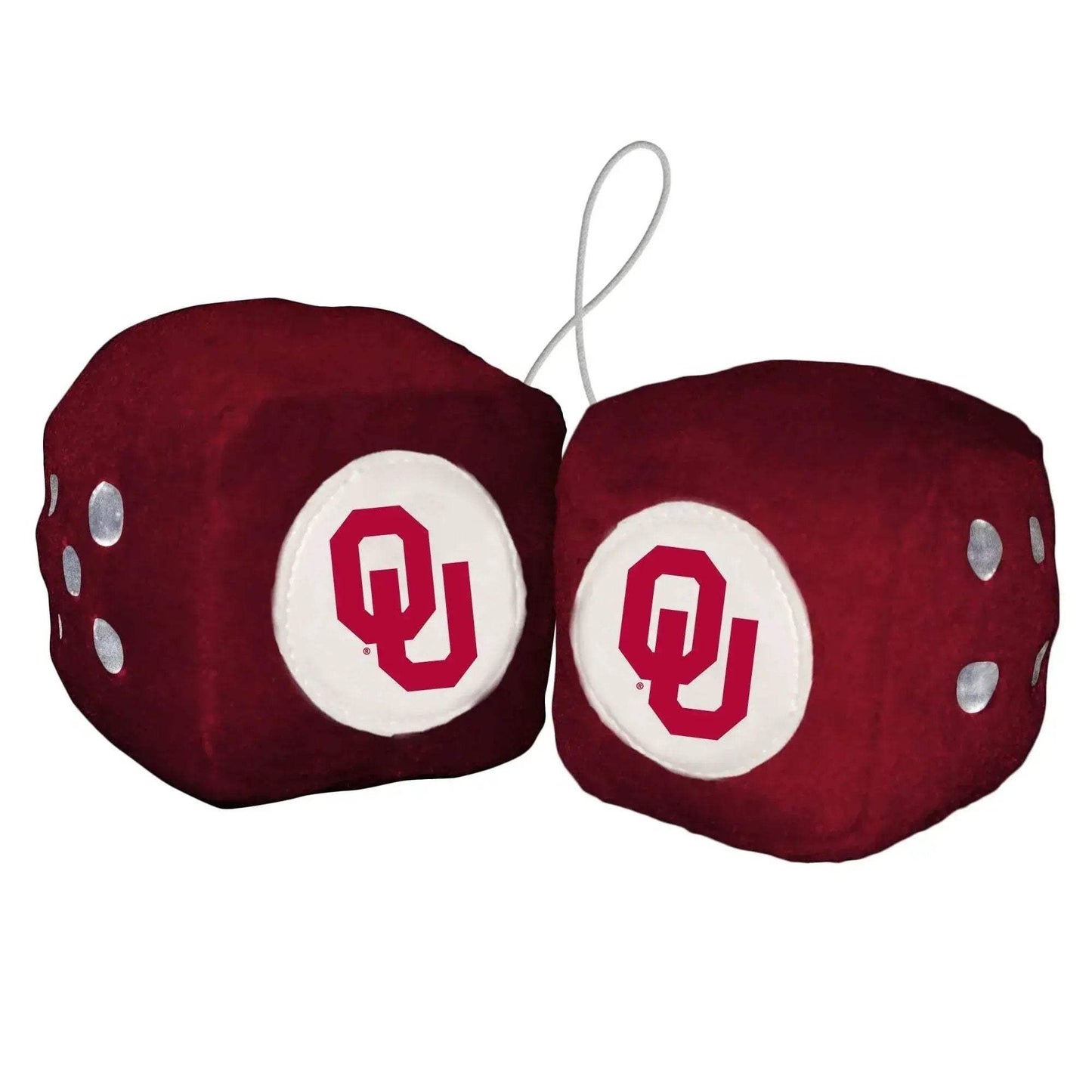 Oklahoma Sooners Fuzzy Dice Collegiate Fan Accessory - ToylandEU™