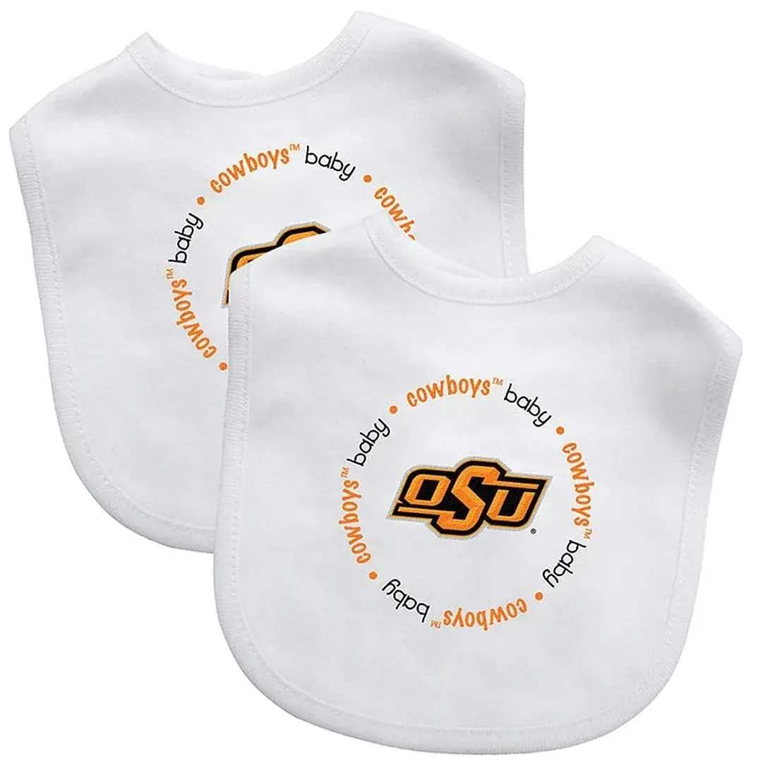 Oklahoma State Cowboys Baby Bib 2 Pack Officially Licensed - ToylandEU™