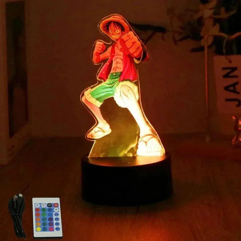 One Piece Anime Figures 3D Lamp PVC Action Collection Model Toys LED Night Light - ToylandEU™