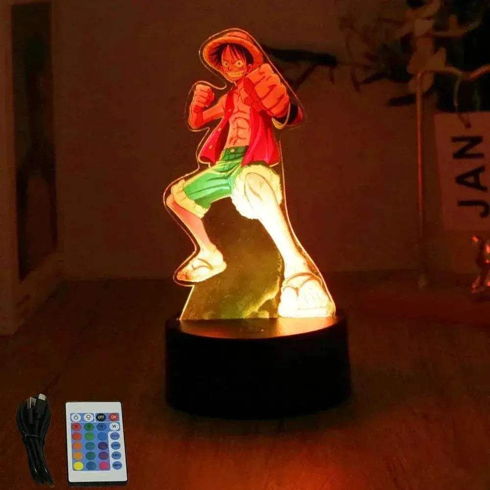 One Piece 3D Lamp Figures With Led Night Light Base - ToylandEU