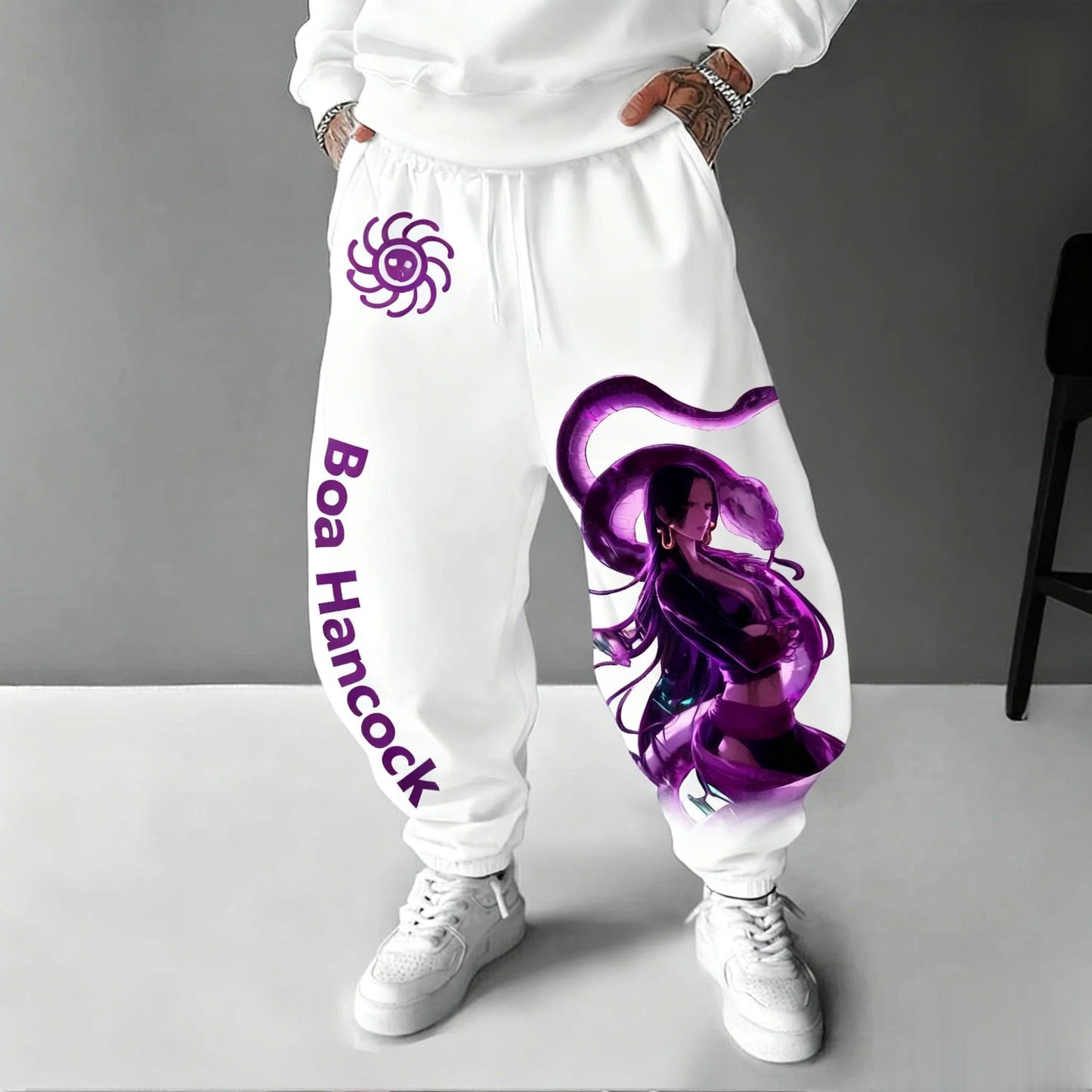 One Piece Boa Hancock Sweatpants | Large | Toylandeu™