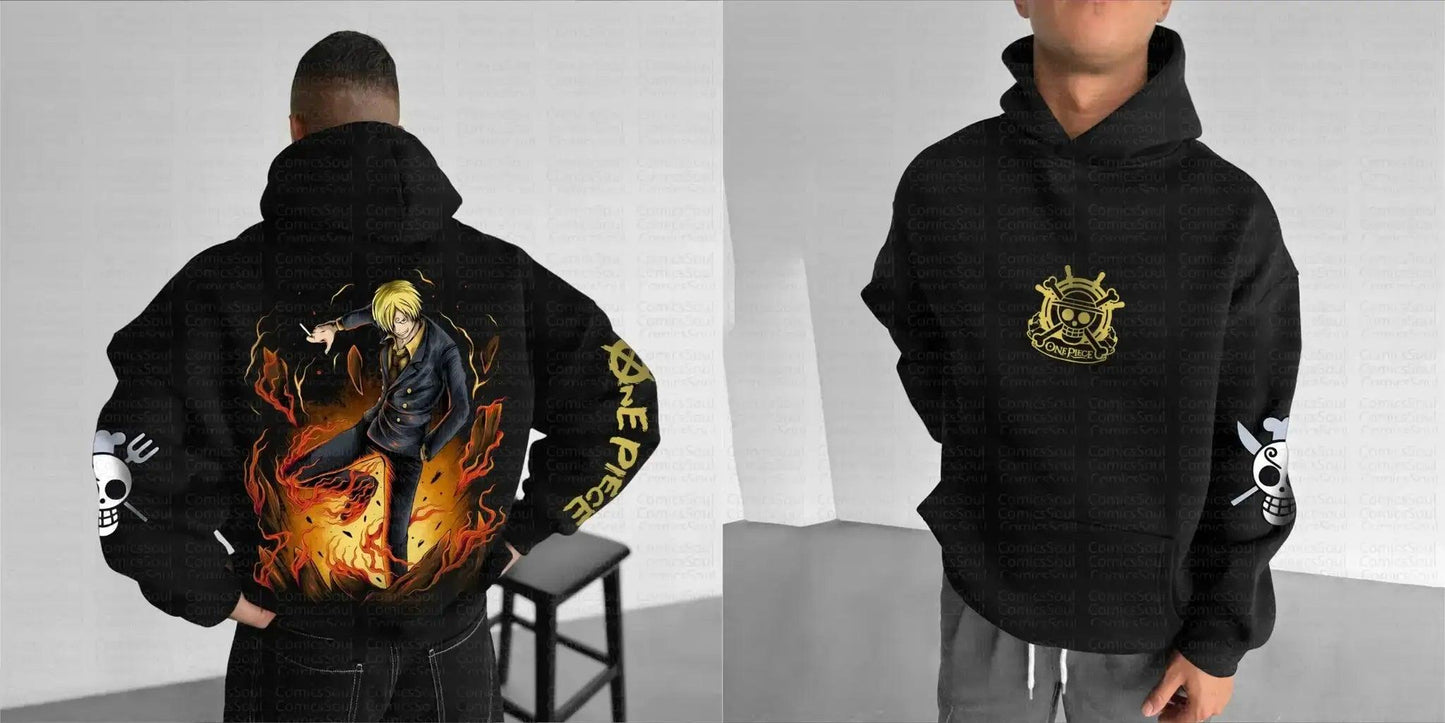 One Piece Hoodie Sanji Bandai Unisex Warm Streetwear - ToylandEU™