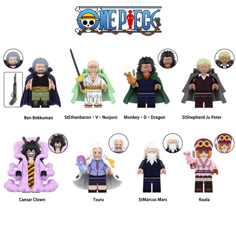 One Piece Minifigures | Set of 8 | Toylandeu™