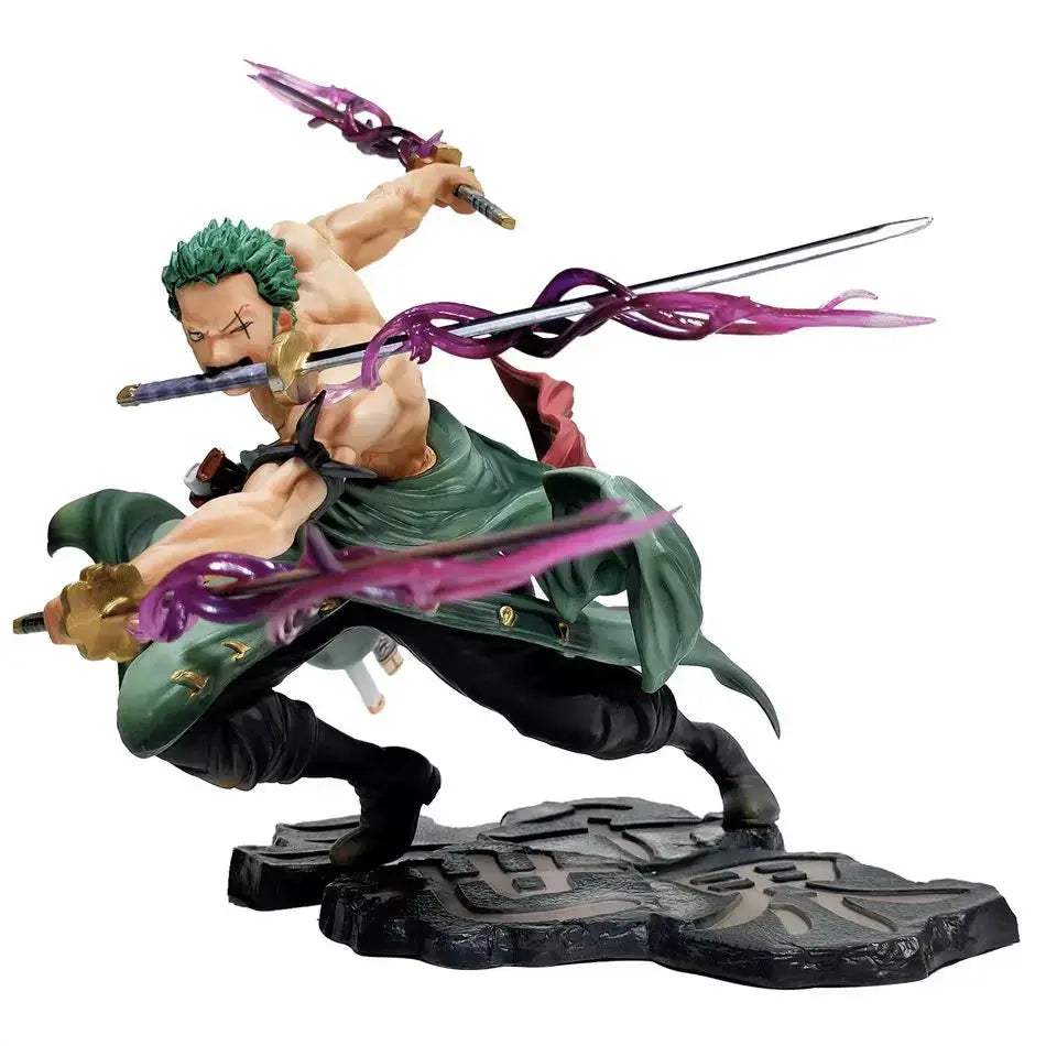 One Piece Zoro 10cm Anime Figure Three Blade Statue - ToylandEU