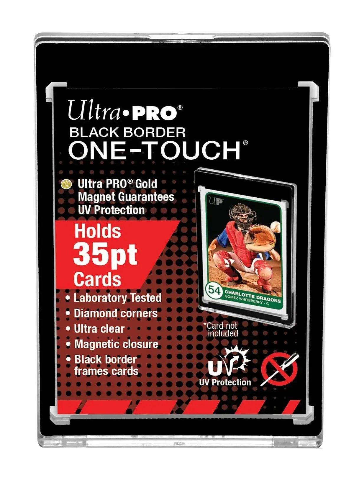One Touch UV Card Holder With Magnet Closure Black Border - ToylandEU™