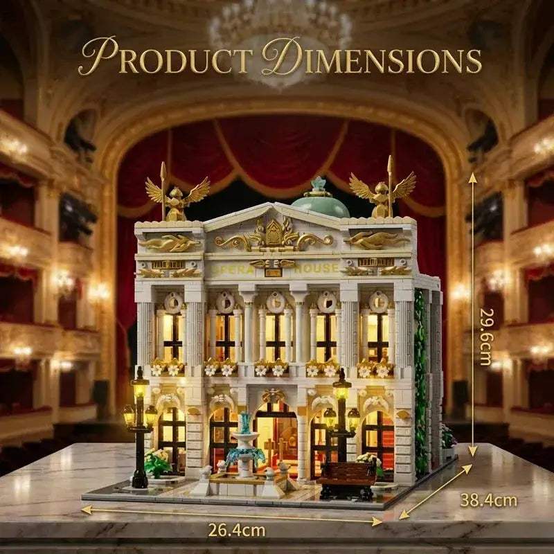 Opera House Modular Building Set With 4490 Pieces Lego Compatible - ToylandEU