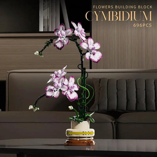 Orchid DIY Brick Kit Lego Compatible Realistic Display - ToylandEU™